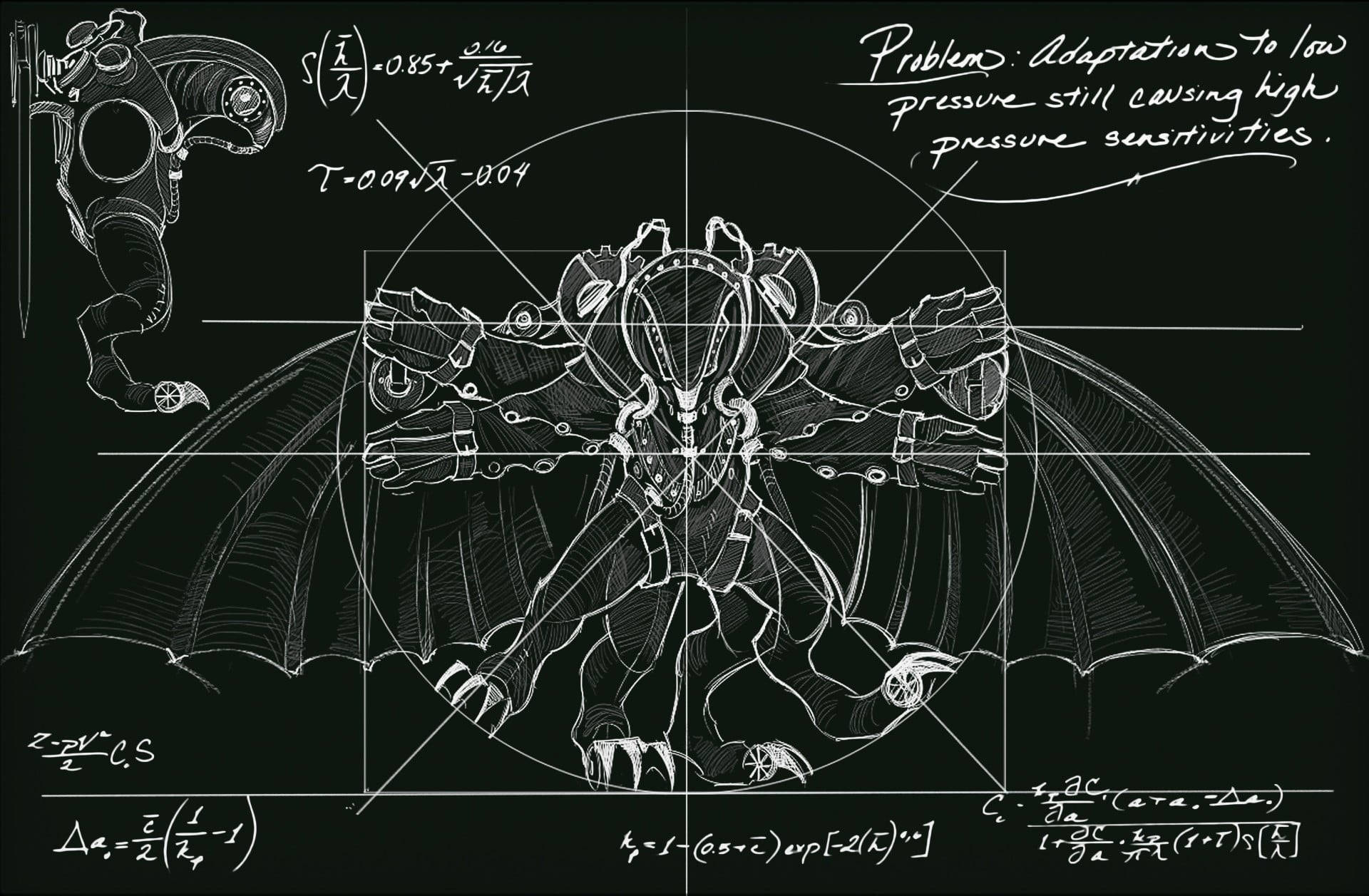 Bioshock Infinite Vitruvian Songbird Illustration Wallpaper
