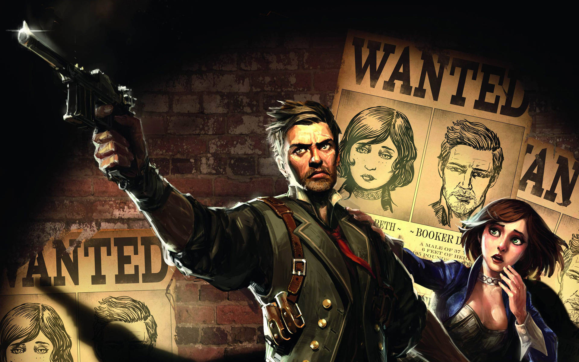 Bioshock Infinite Wanted Plakat Wallpaper