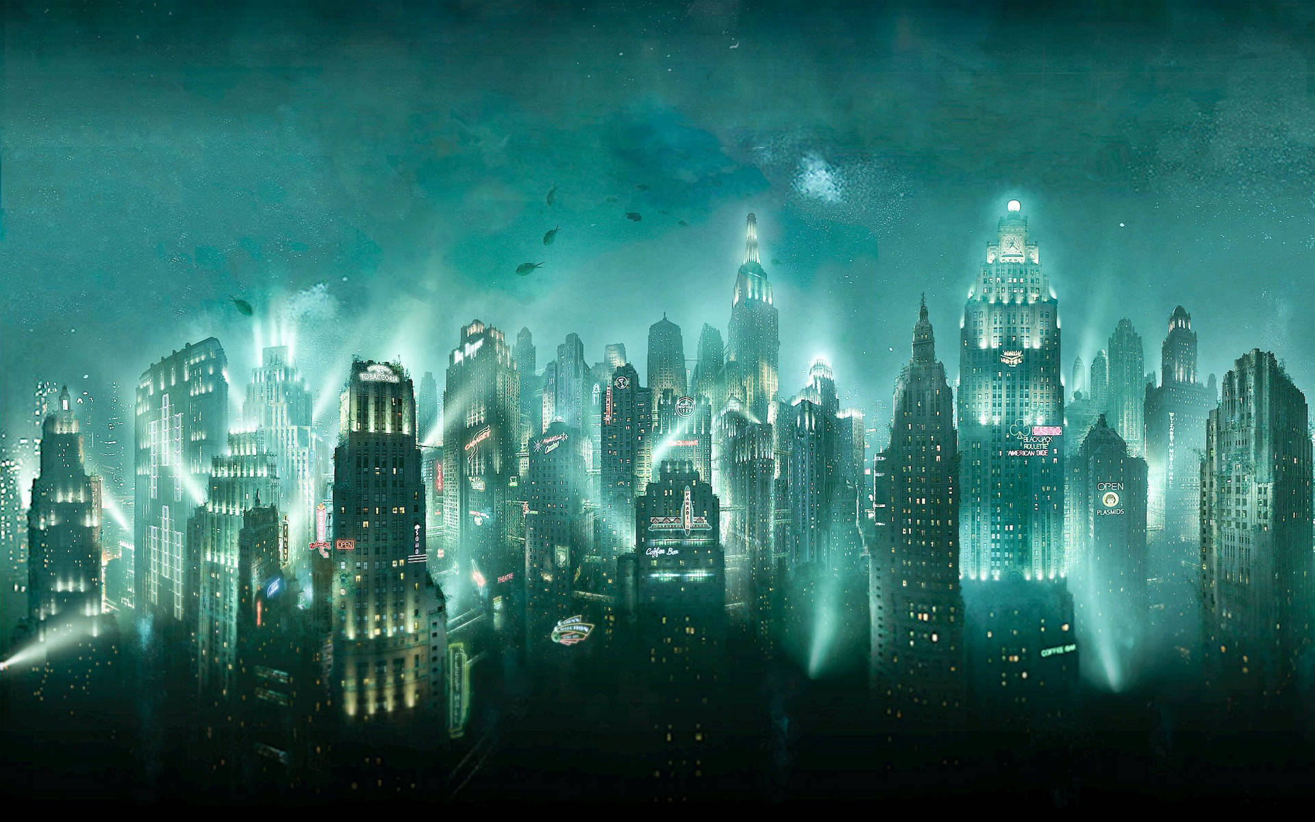 BioShock Rapture City Lights Wallpaper