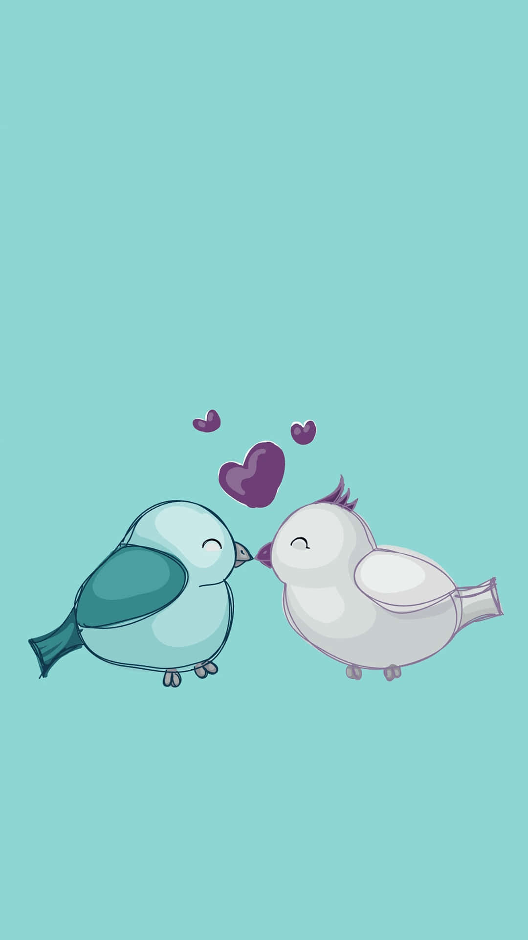 Couple Bird Iphone Art Wallpaper