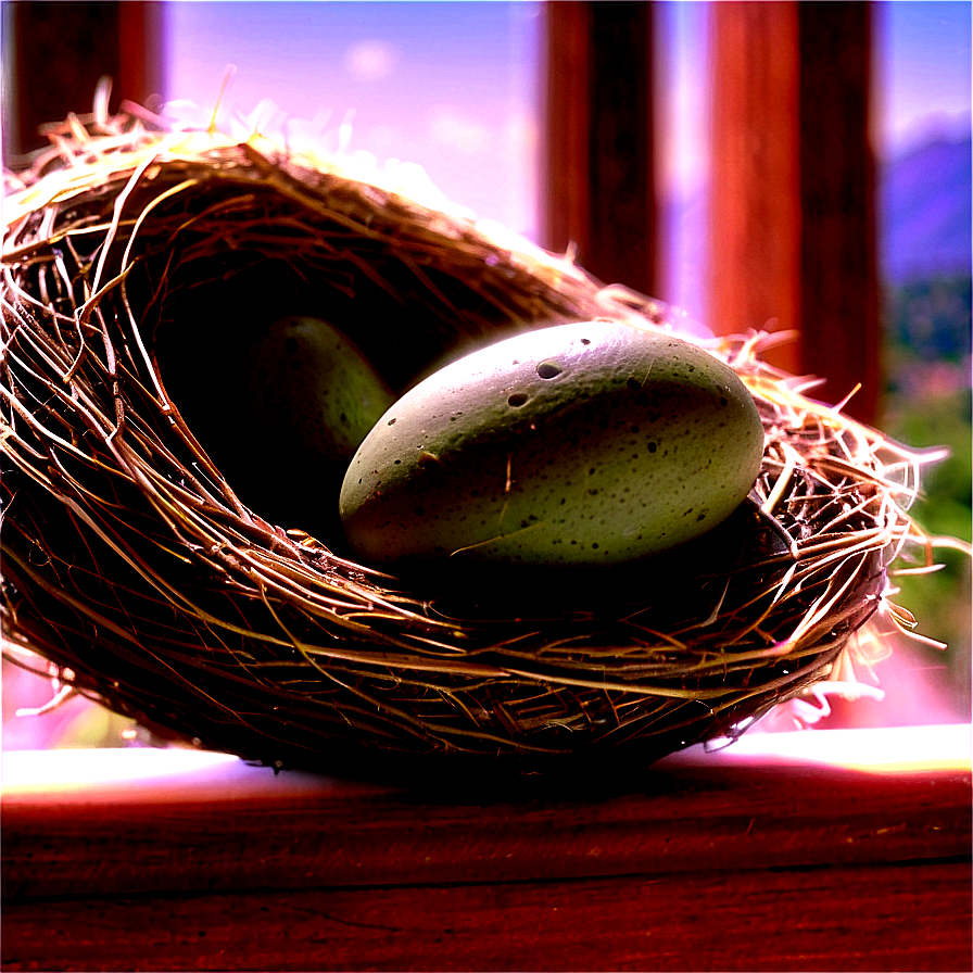 Bird Nest On Window Sill Png Ywf PNG