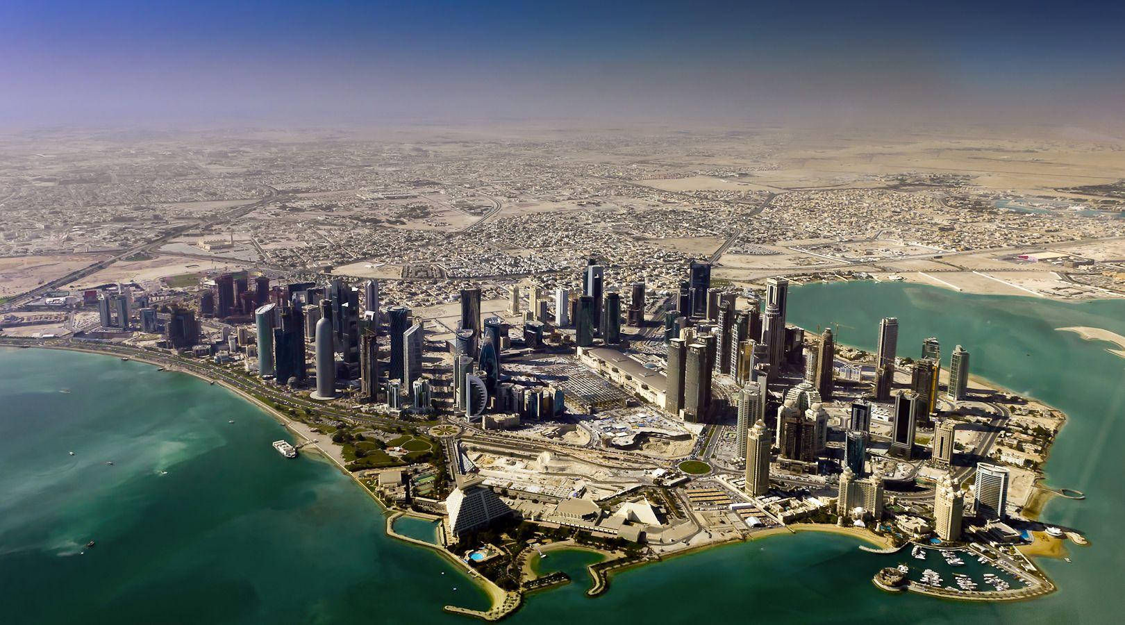 Vistapanorámica De Doha. Fondo de pantalla
