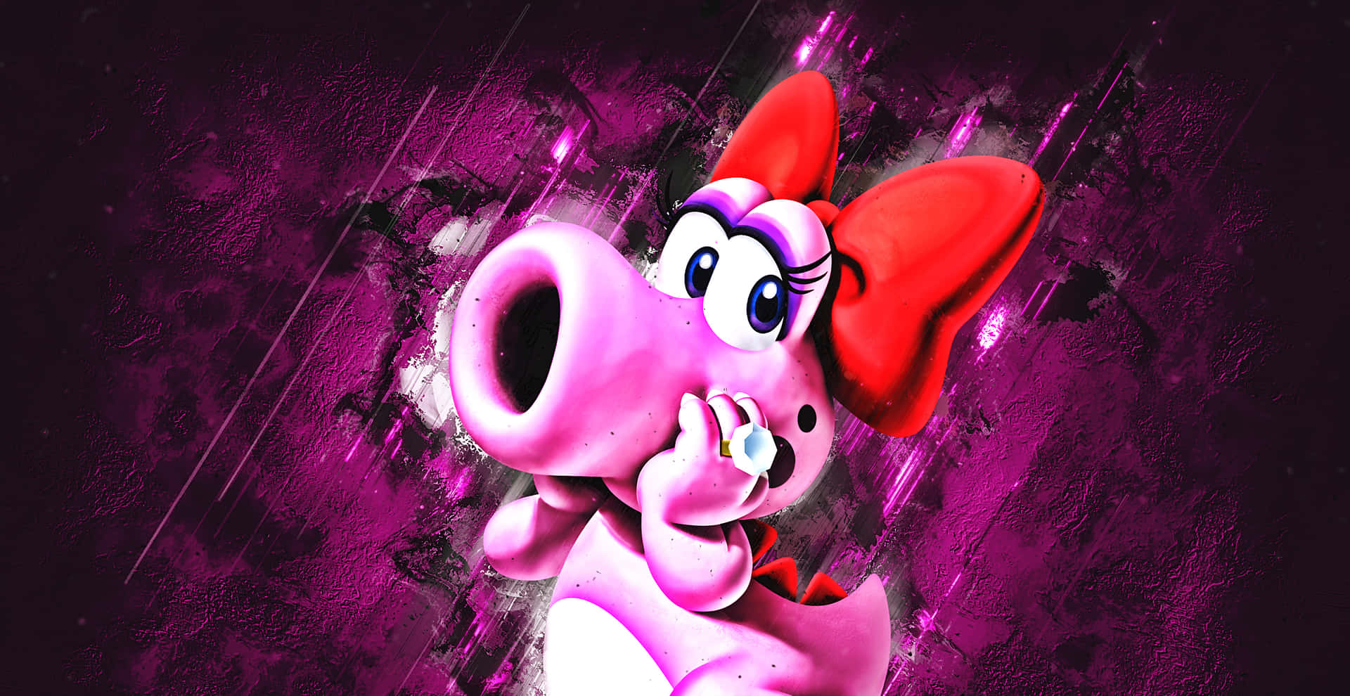 Birdo, the colorful and unique character from the Mario world Wallpaper