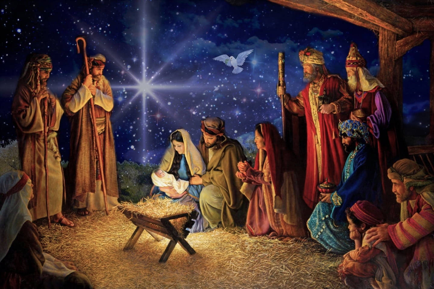 Birth Of Jesus Desktop Wallpaper