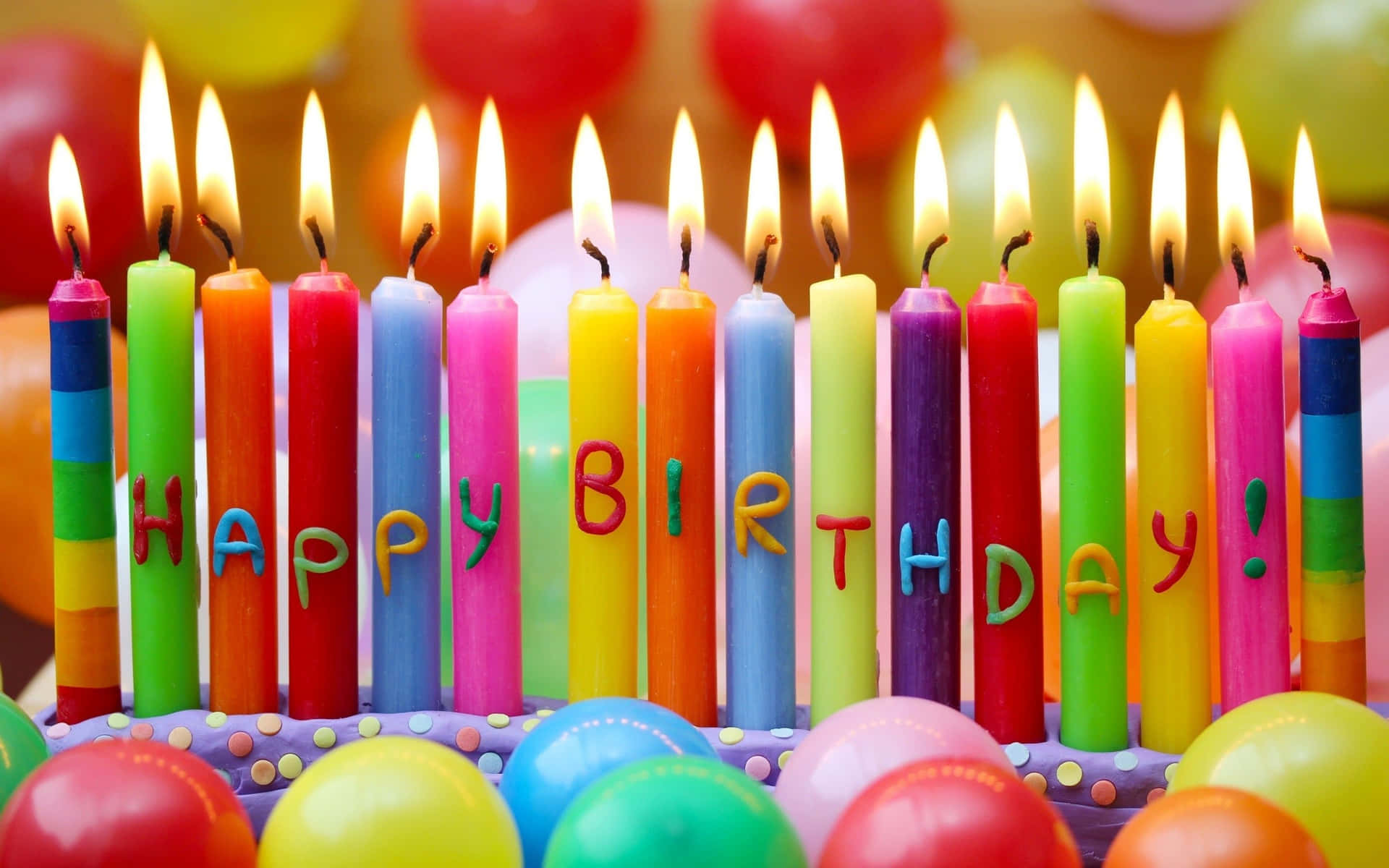 Happy Birthday Candle Greeting Background
