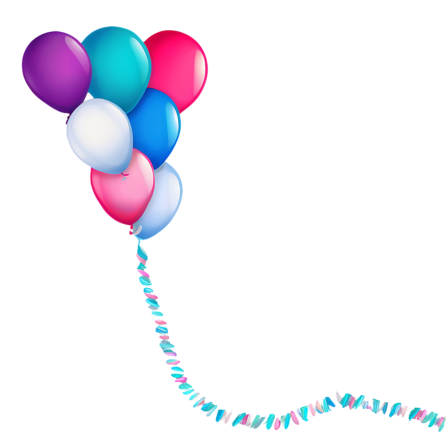 Birthday Balloon Border Png 24 PNG
