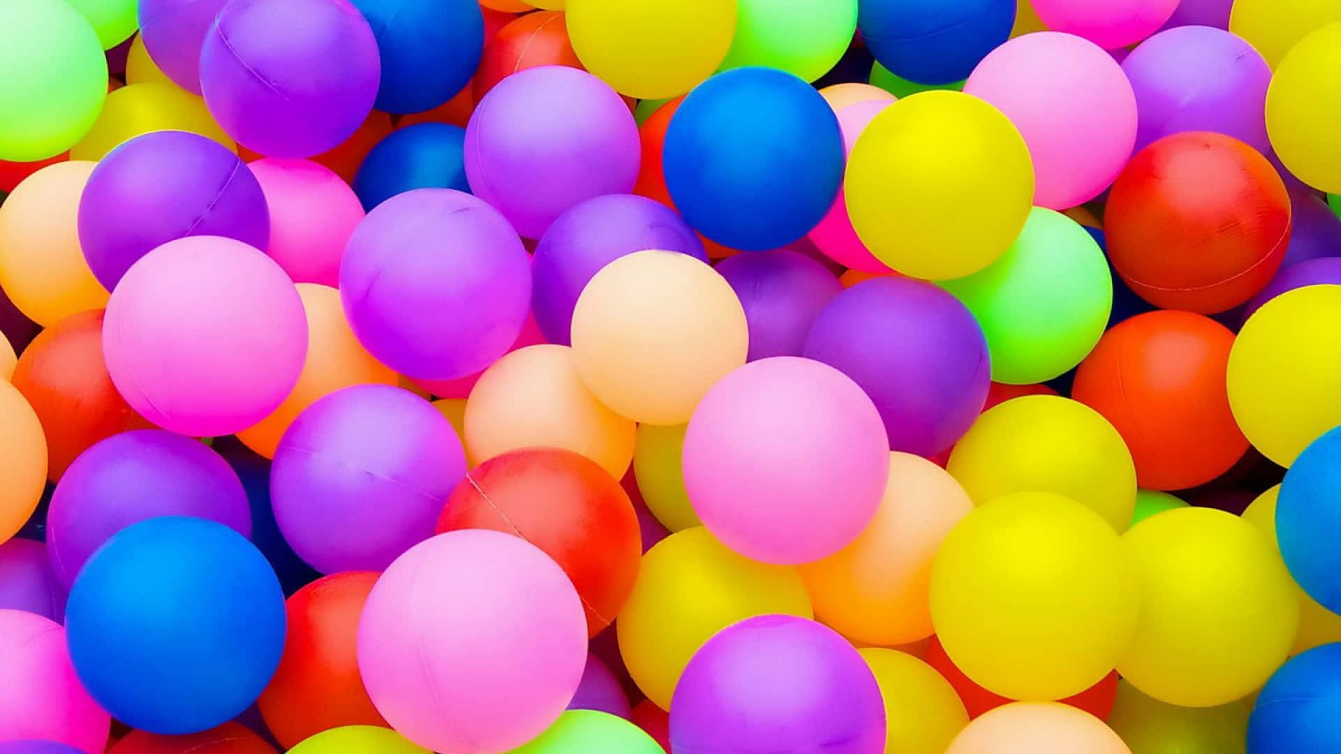 Fødselsdags Balloner Farverig I En Bunke Billede Tapet