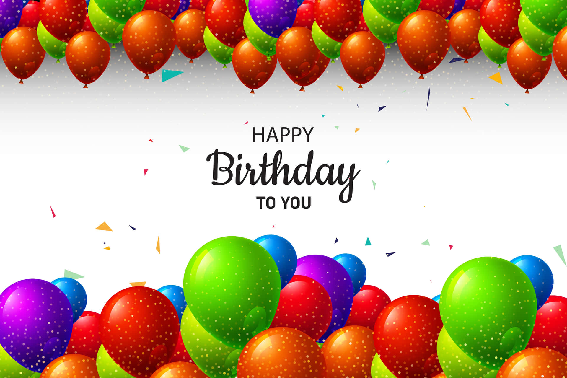 Fødselsdag Balloner Glædelig Fødselsdag Til Dig Billede Baggrundsbillede
