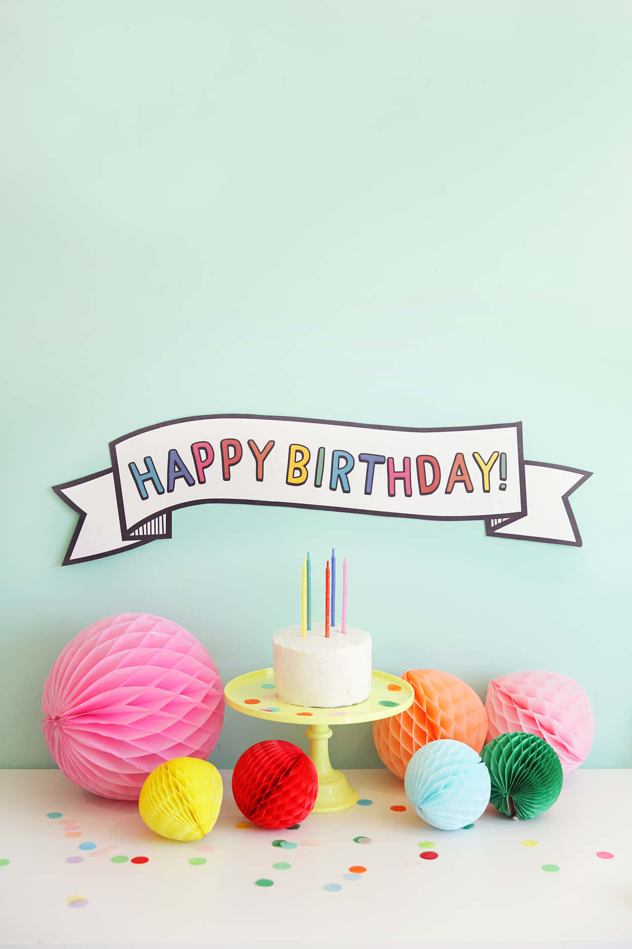 Cute Yarns Birthday Banner Picture