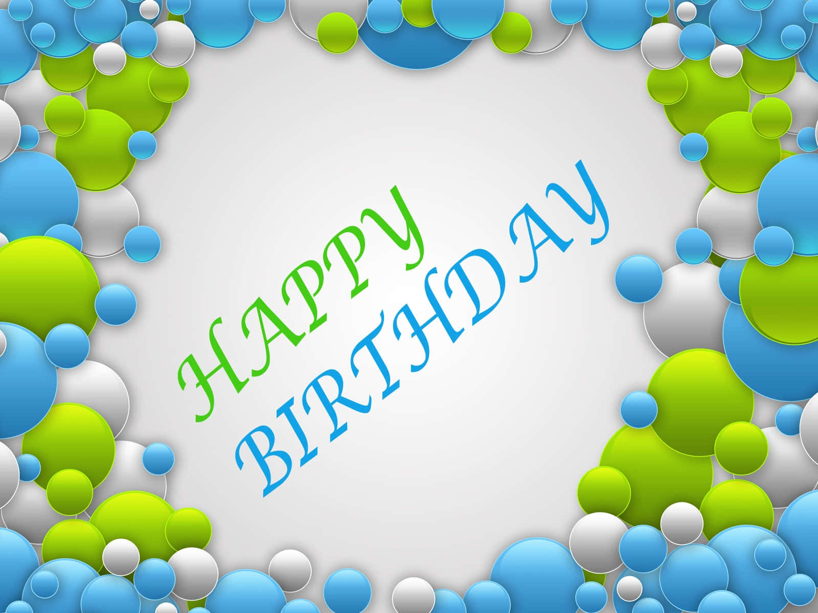Blue Green Birthday Banner Picture