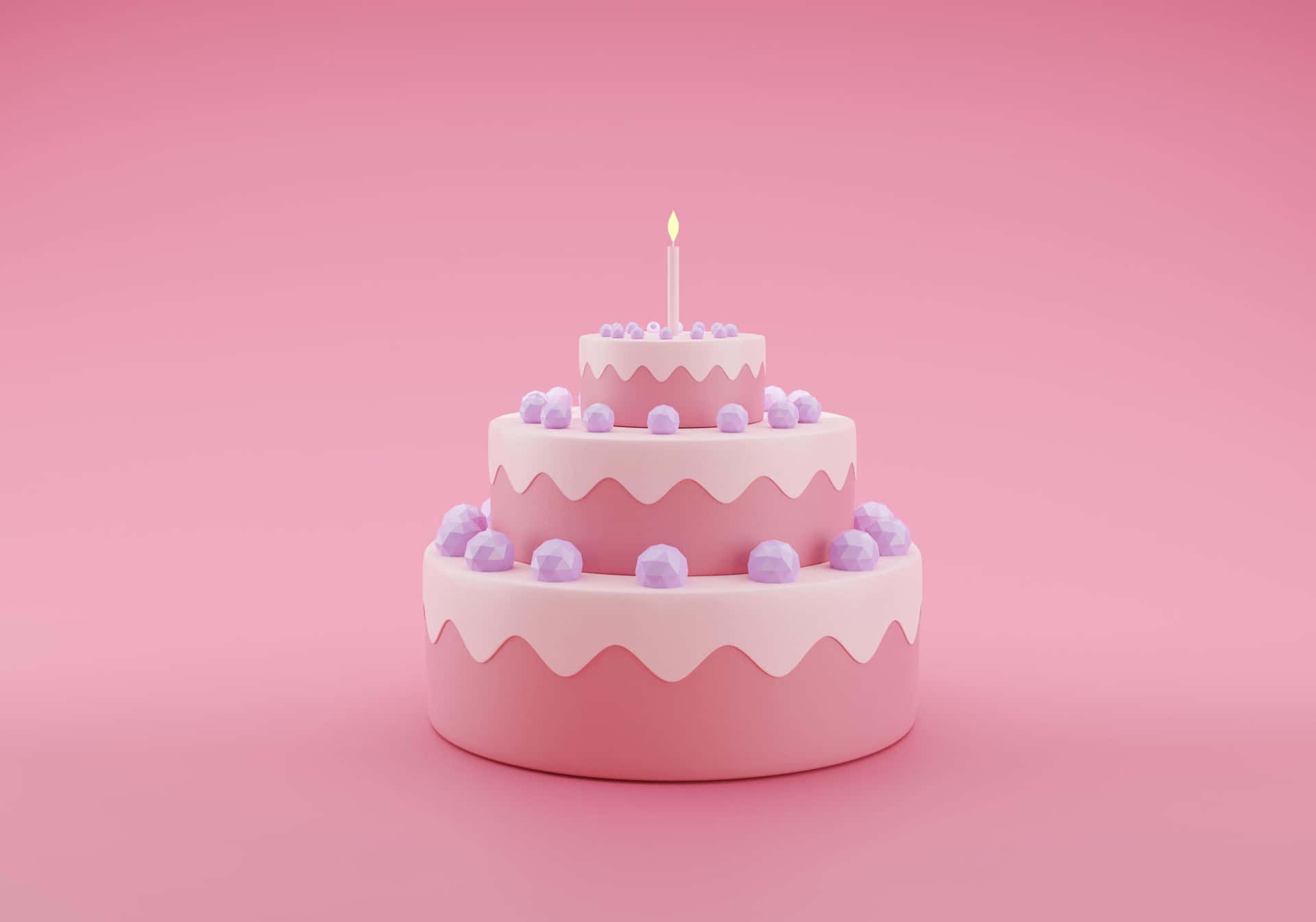 Vibrant and delicious birthday cake with colorful candles
