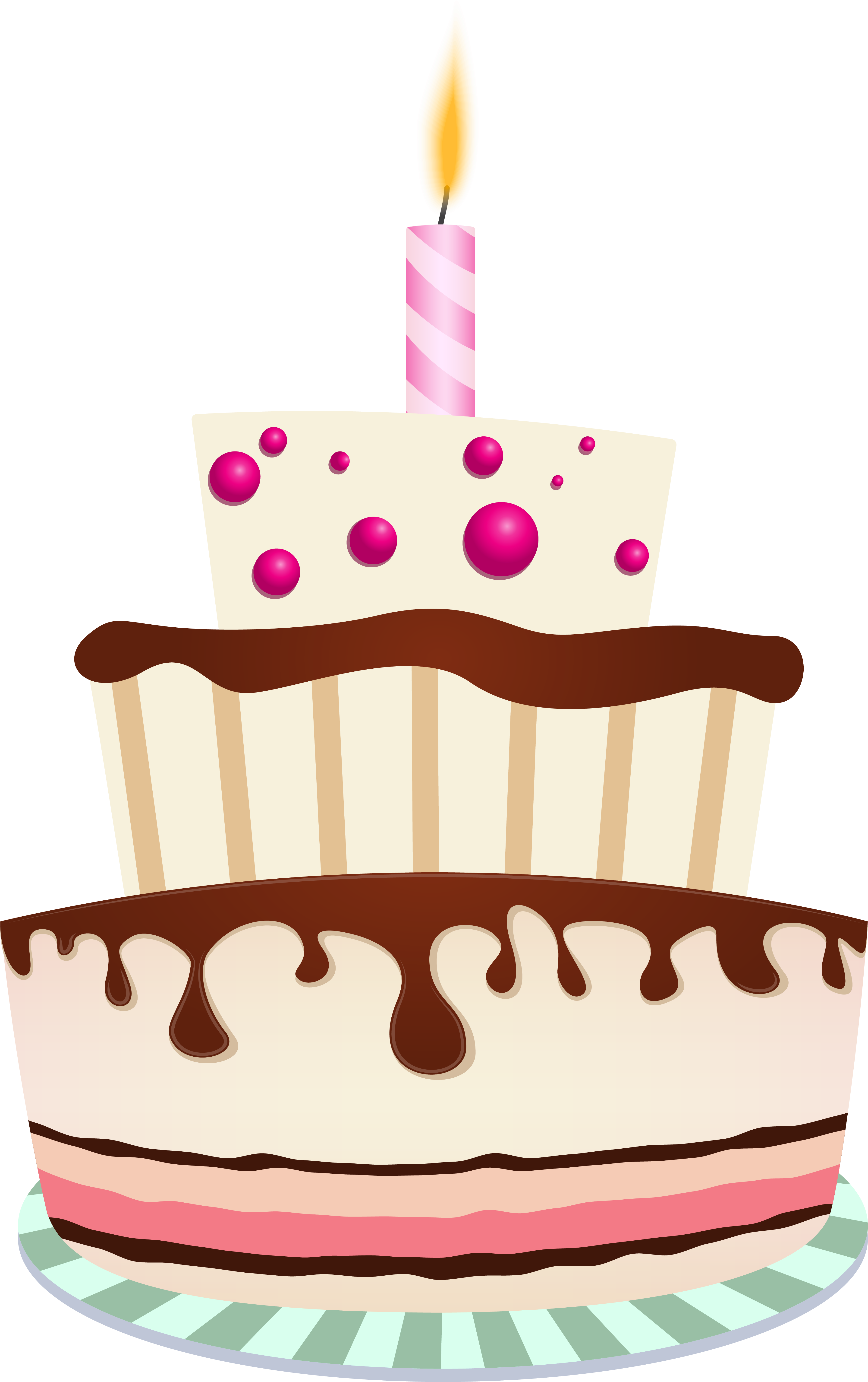 Birthday Cake Candle Celebration Graphic PNG