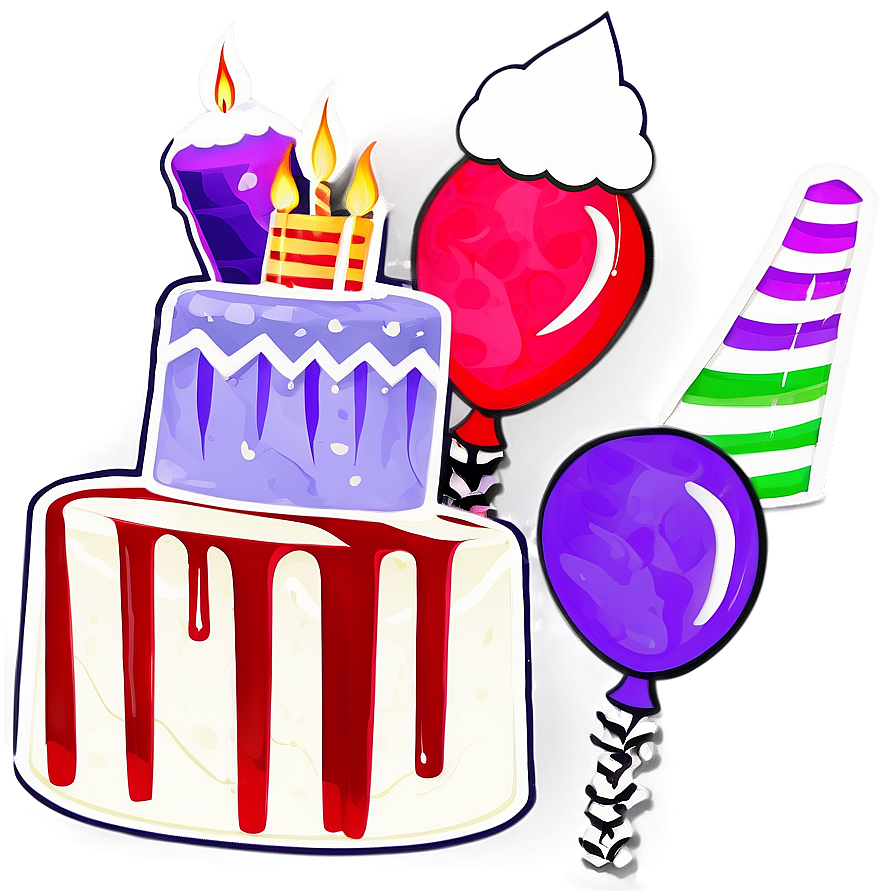 Birthday Cake For Teens Png Rem PNG