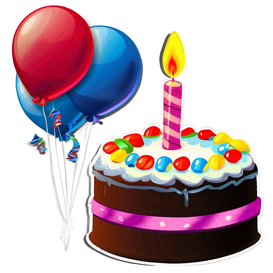 Birthday Cake Sticker Png 56 PNG