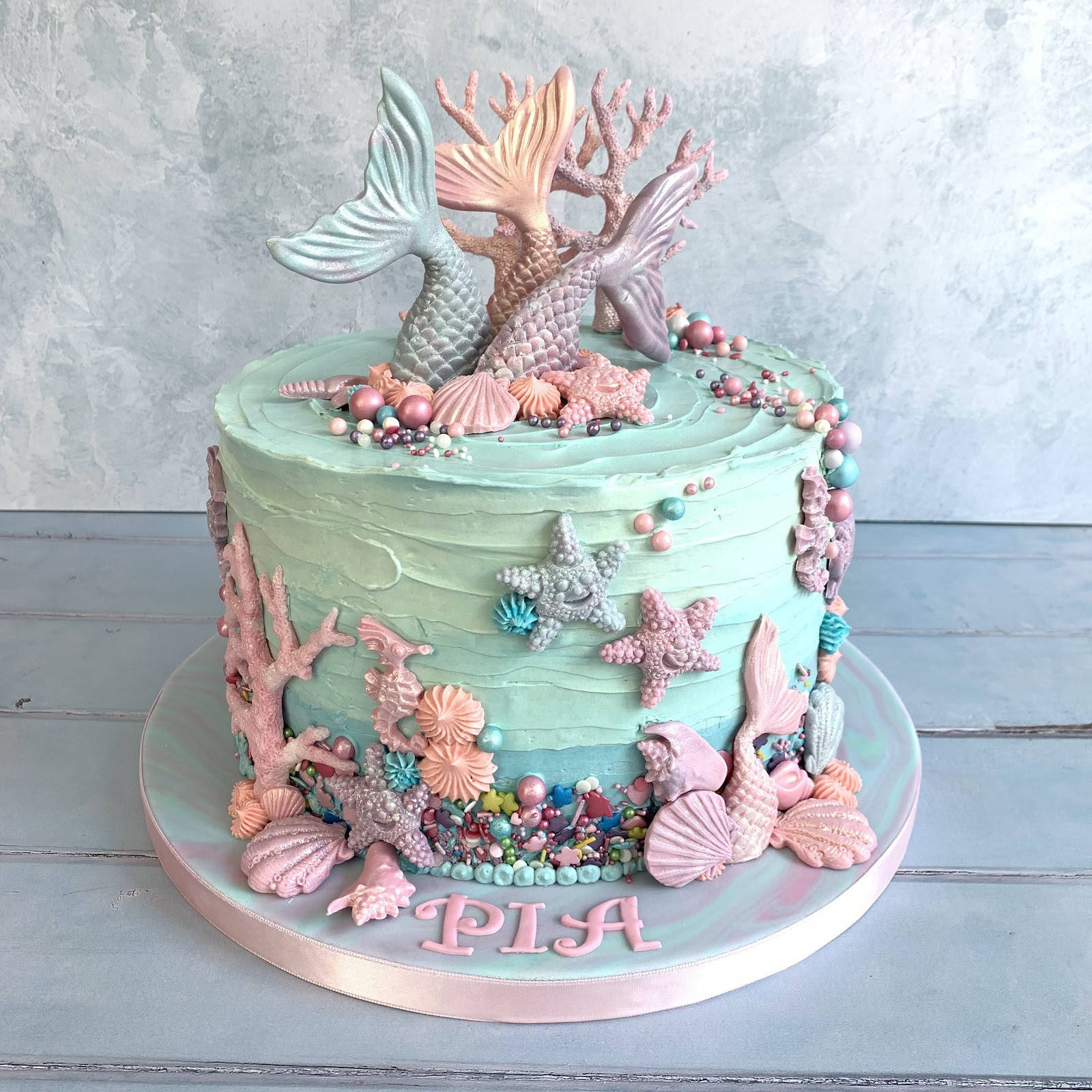 Birthday Cake Under The Sea Theme