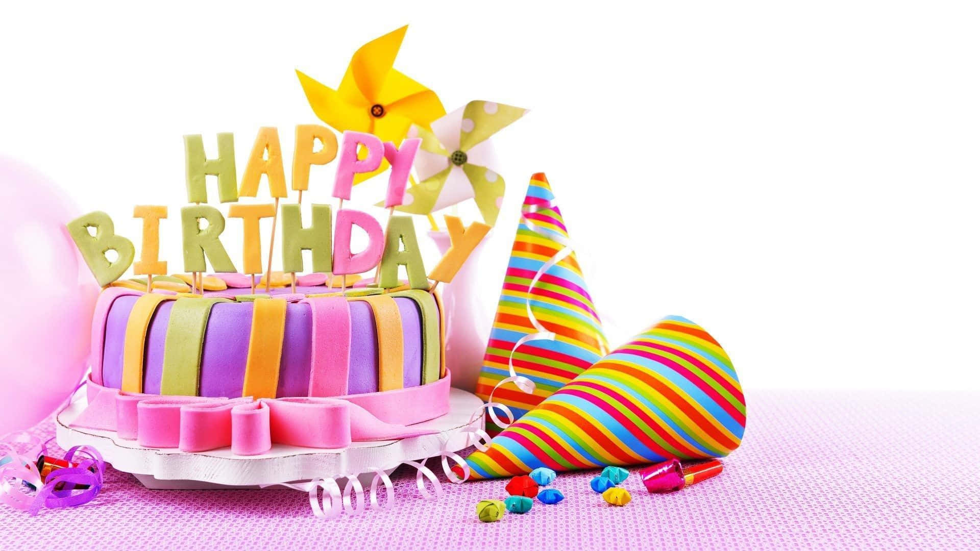 Celebrail Tuo Giorno Speciale Con Una Deliziosa Torta Di Compleanno.