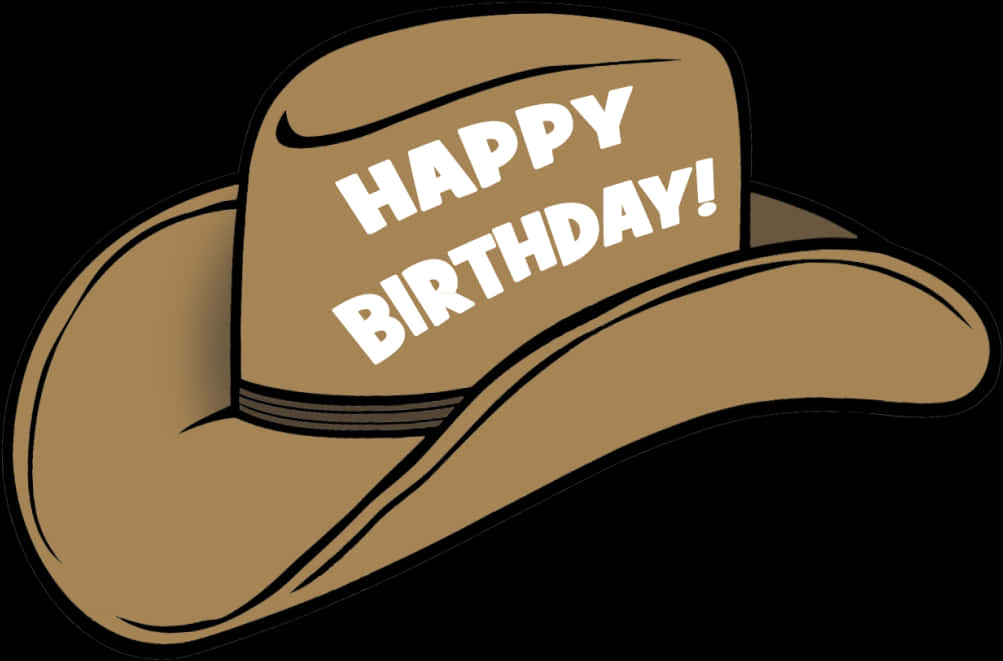 Birthday Cowboy Hat Celebration PNG