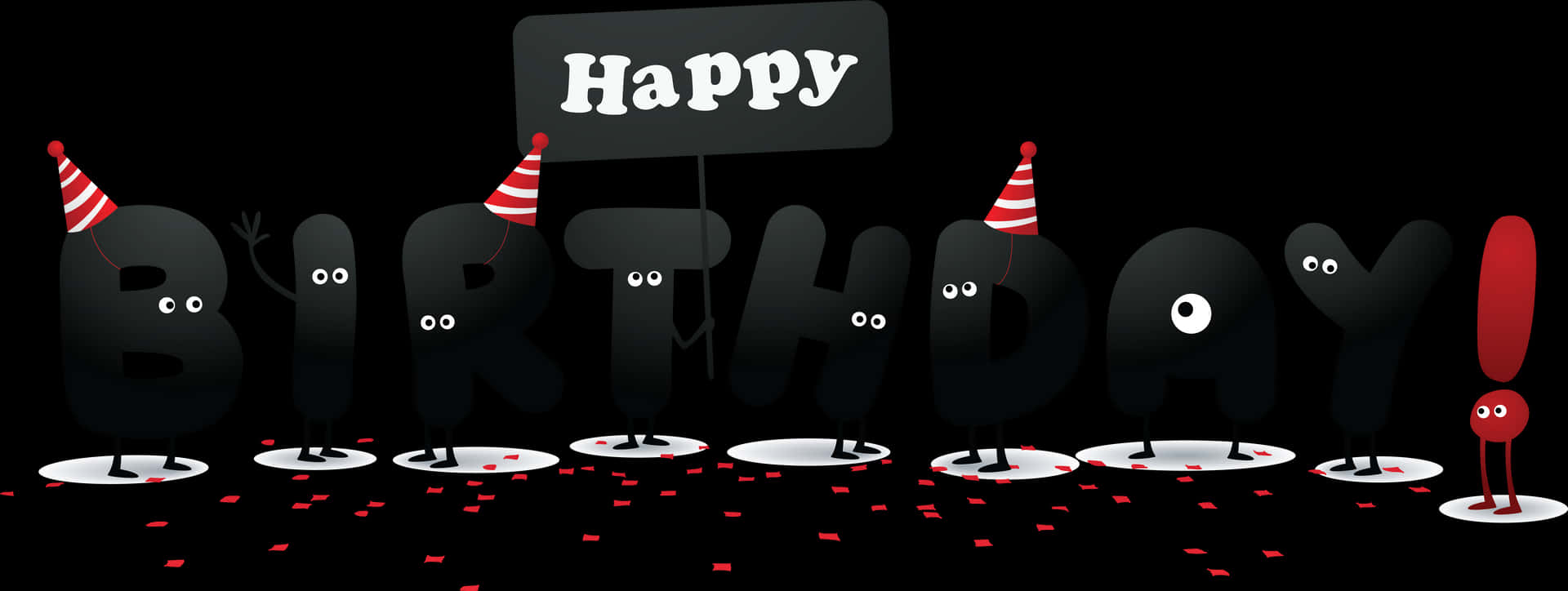 Birthday Greeting Cartoon Characters Celebration PNG