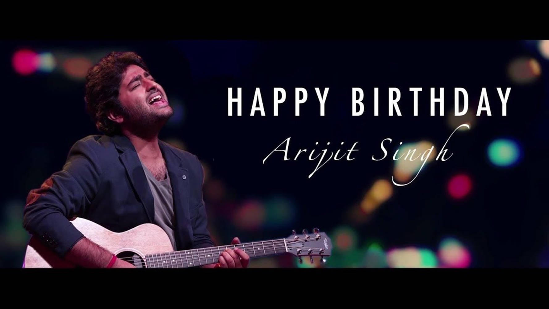 Födelsedagsgratulationertill Arijit Singh. (in The Context Of Computer Or Mobile Wallpaper, This Would Be Written As A Caption Or Message On The Wallpaper Dedicated To Arijit Singh For His Birthday.) Wallpaper