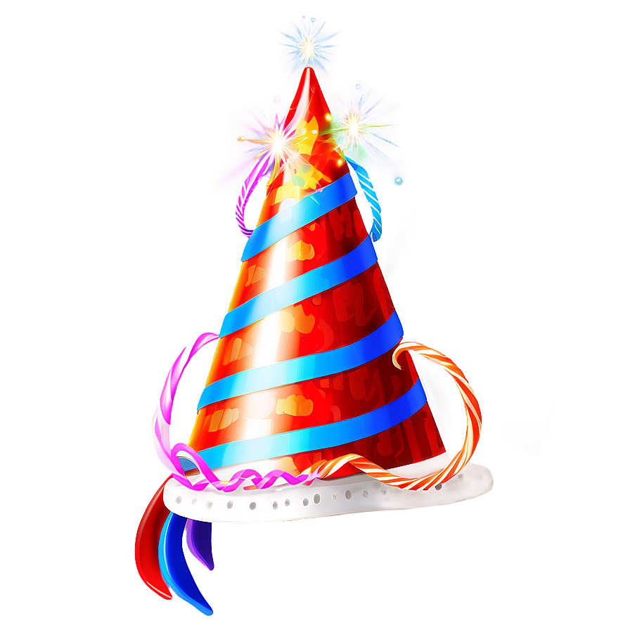 Birthday Hat With Streamers Png 40 PNG