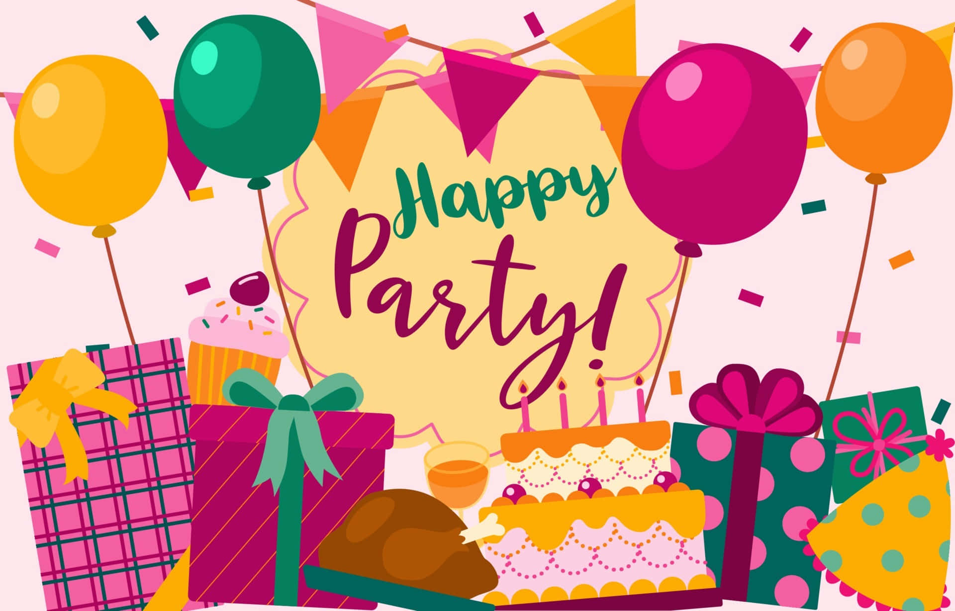 Birthday Party Background Happy Party