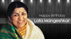 Birthday Poster Lata Mangeshkar