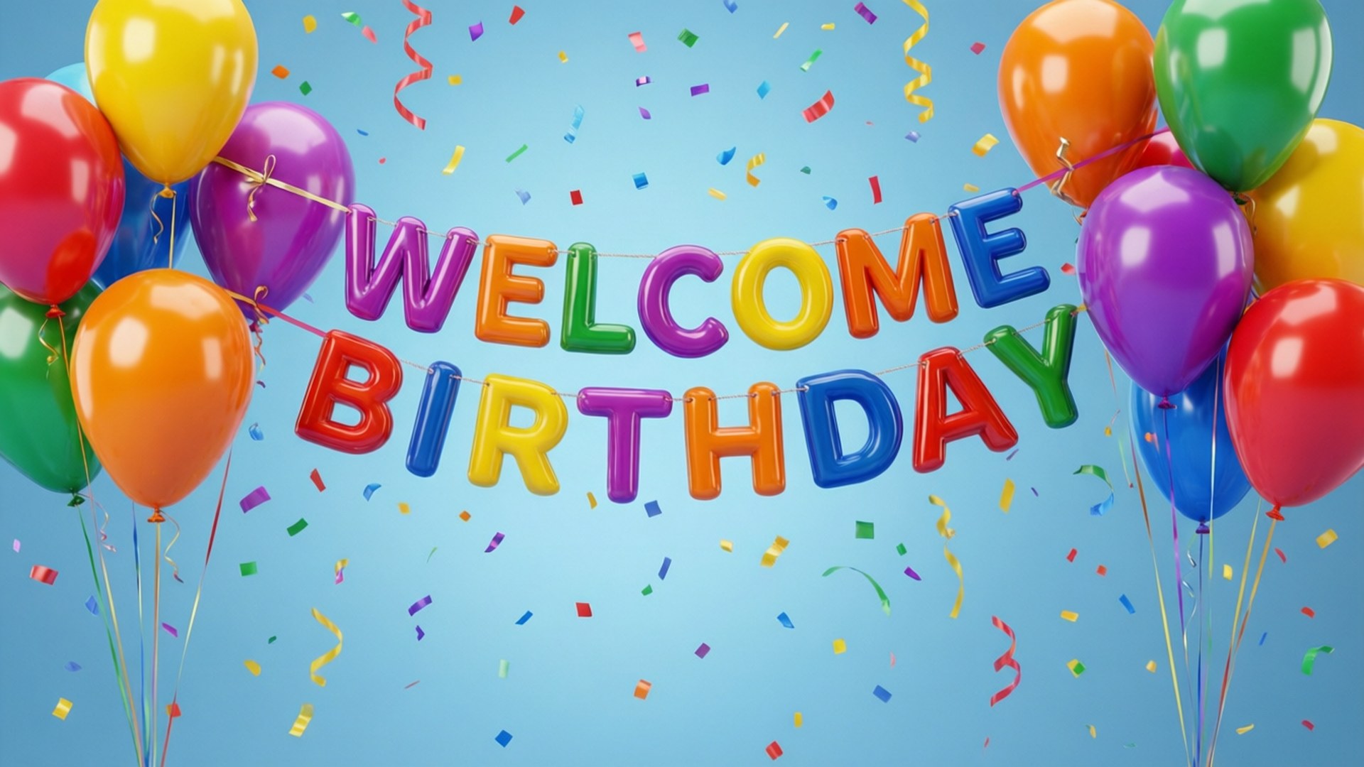Birthday Welcome Banner Wallpaper