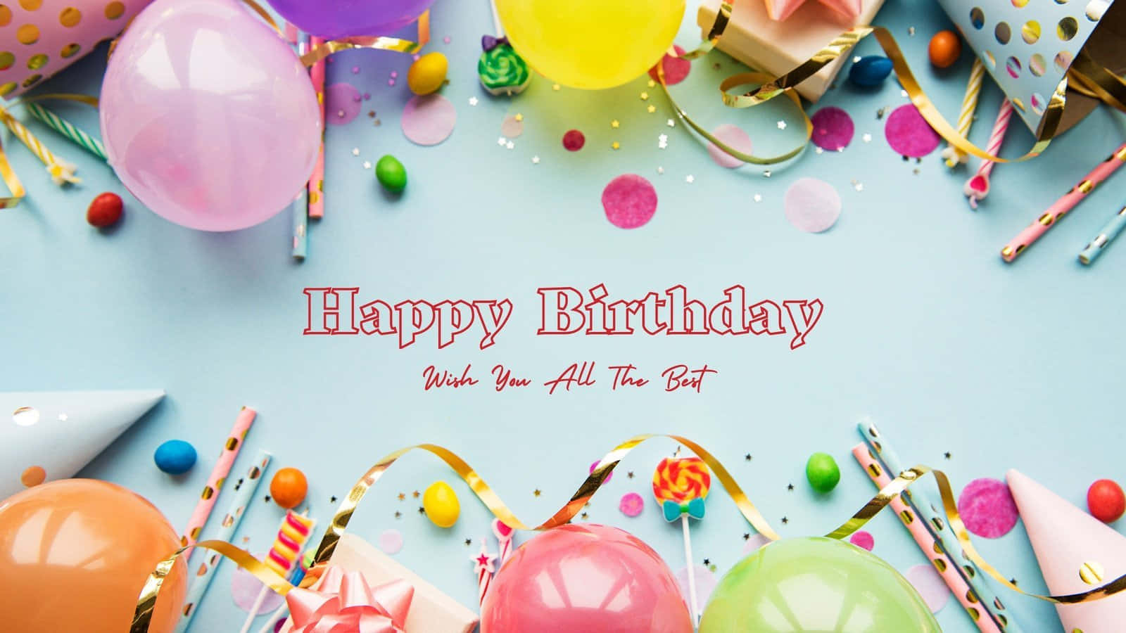 Colorful Birthday Wishes Background