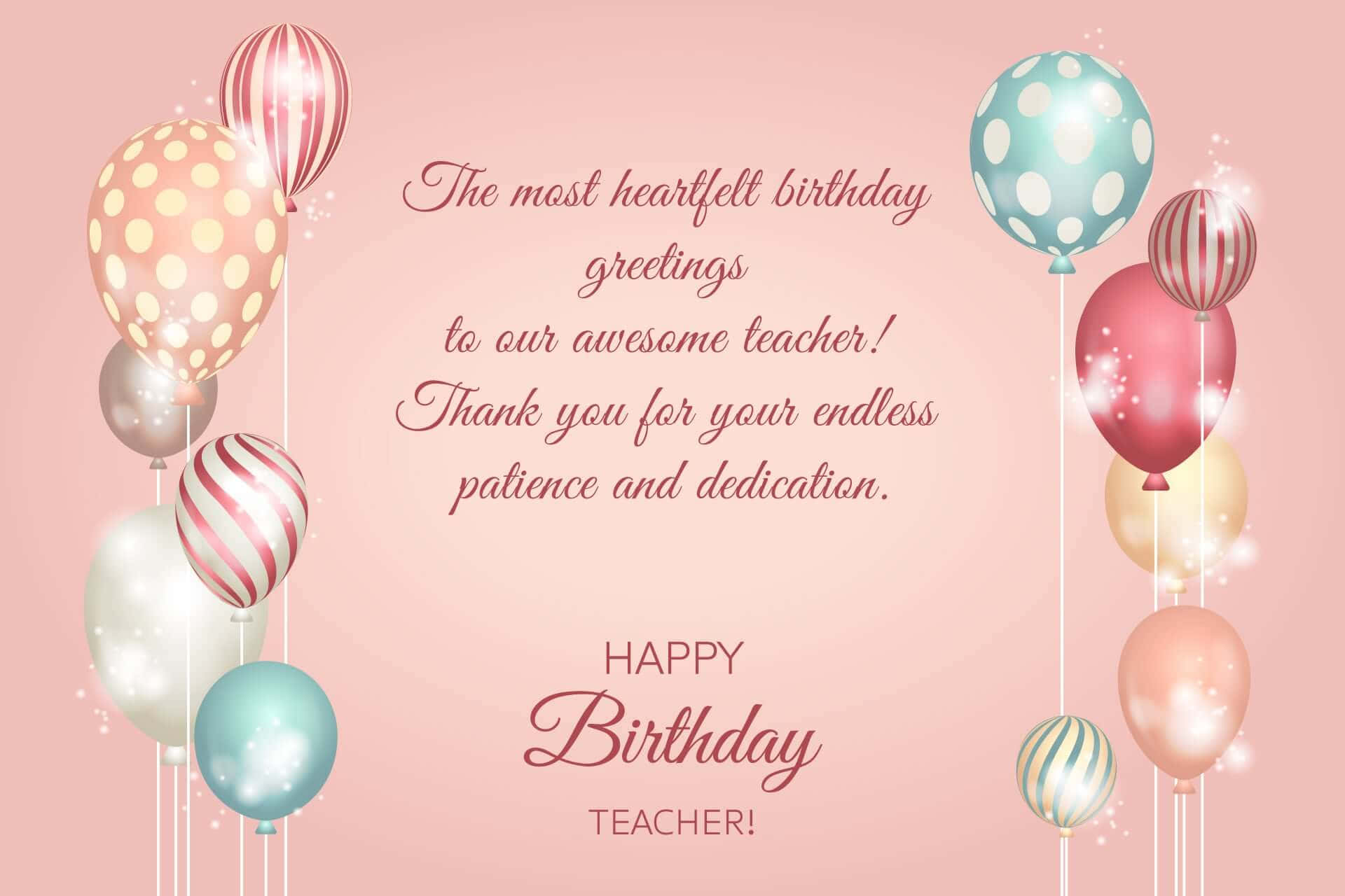 Gladfödelsedag Lärare Önskningar