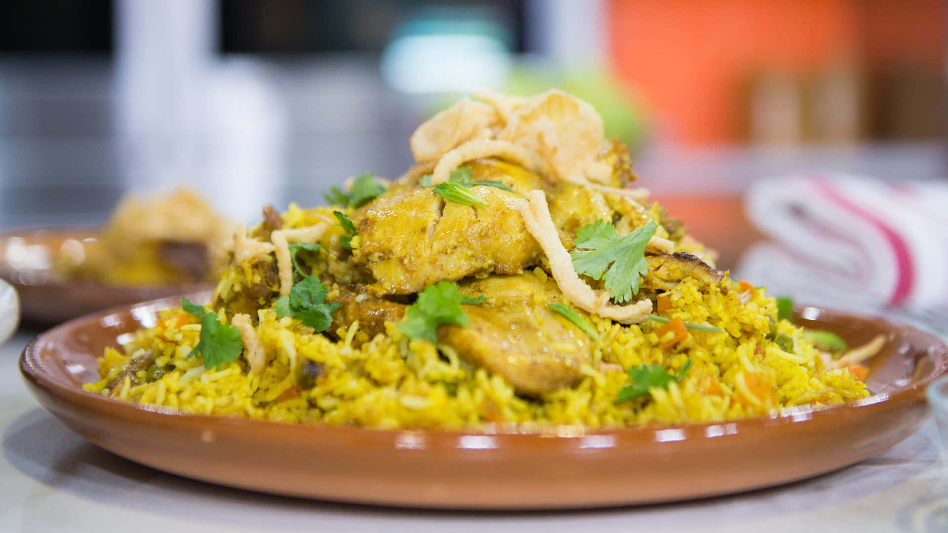 Aromatic and Flavorful Biryani Served on a Plate