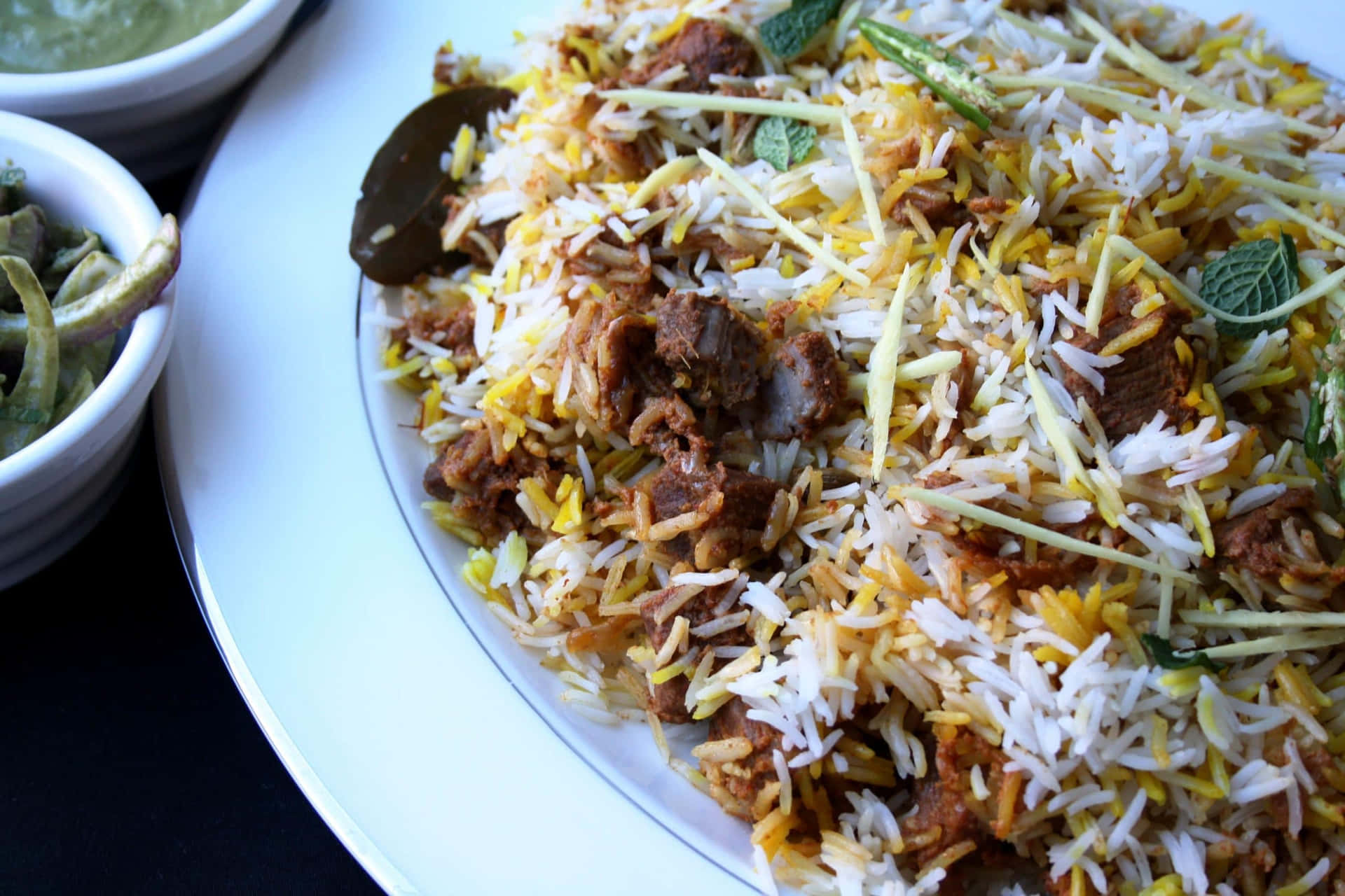 A delicious serving of Biryani on a plate