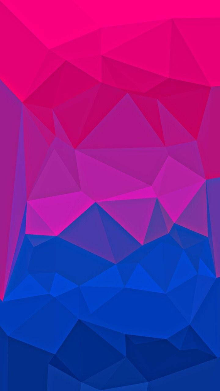 Bisexual Aesthetic Geometric Shapes Wallpaper