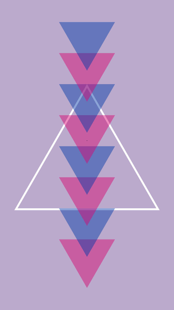 Bisexual Aesthetic Inverted Triangles Background