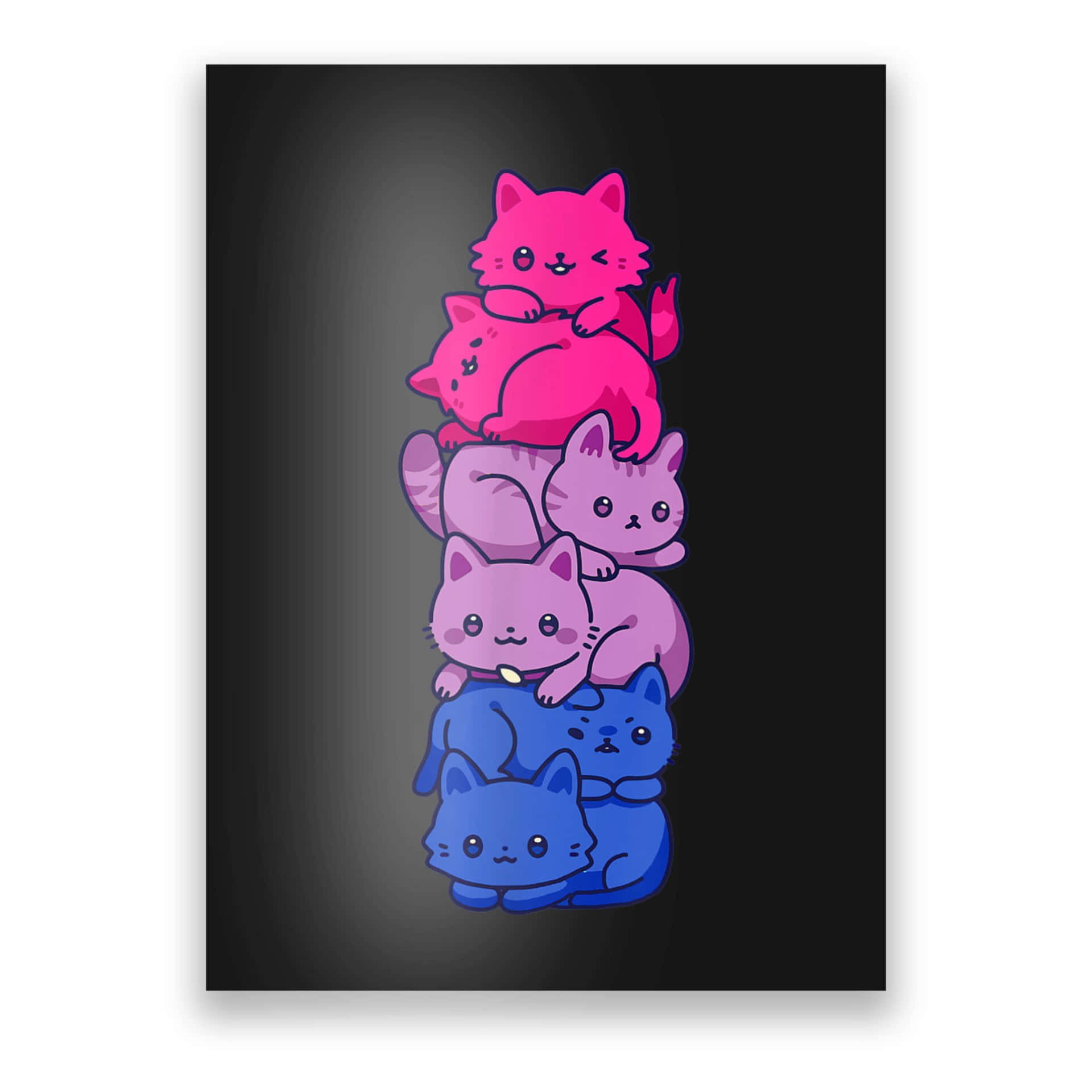 Bisexual Cats Tower Artwork Wallpaper