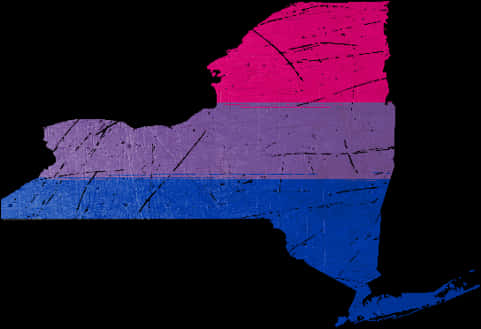 Bisexual Flag Map Silhouette PNG