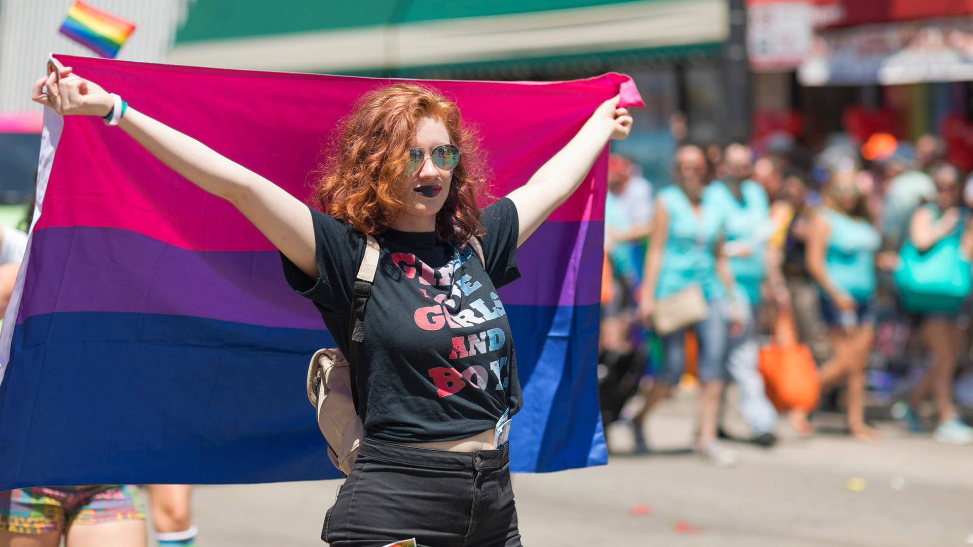 Bisexuelltflagg-firande Wallpaper