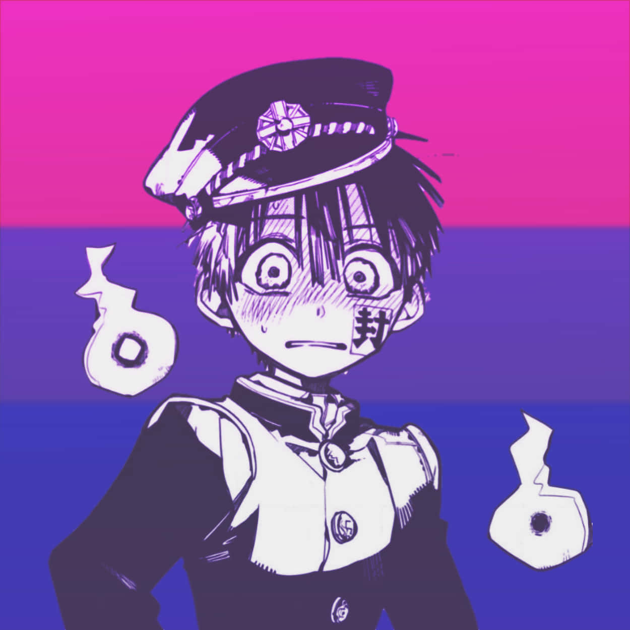 Bisexual Pride Anime Character Wallpaper