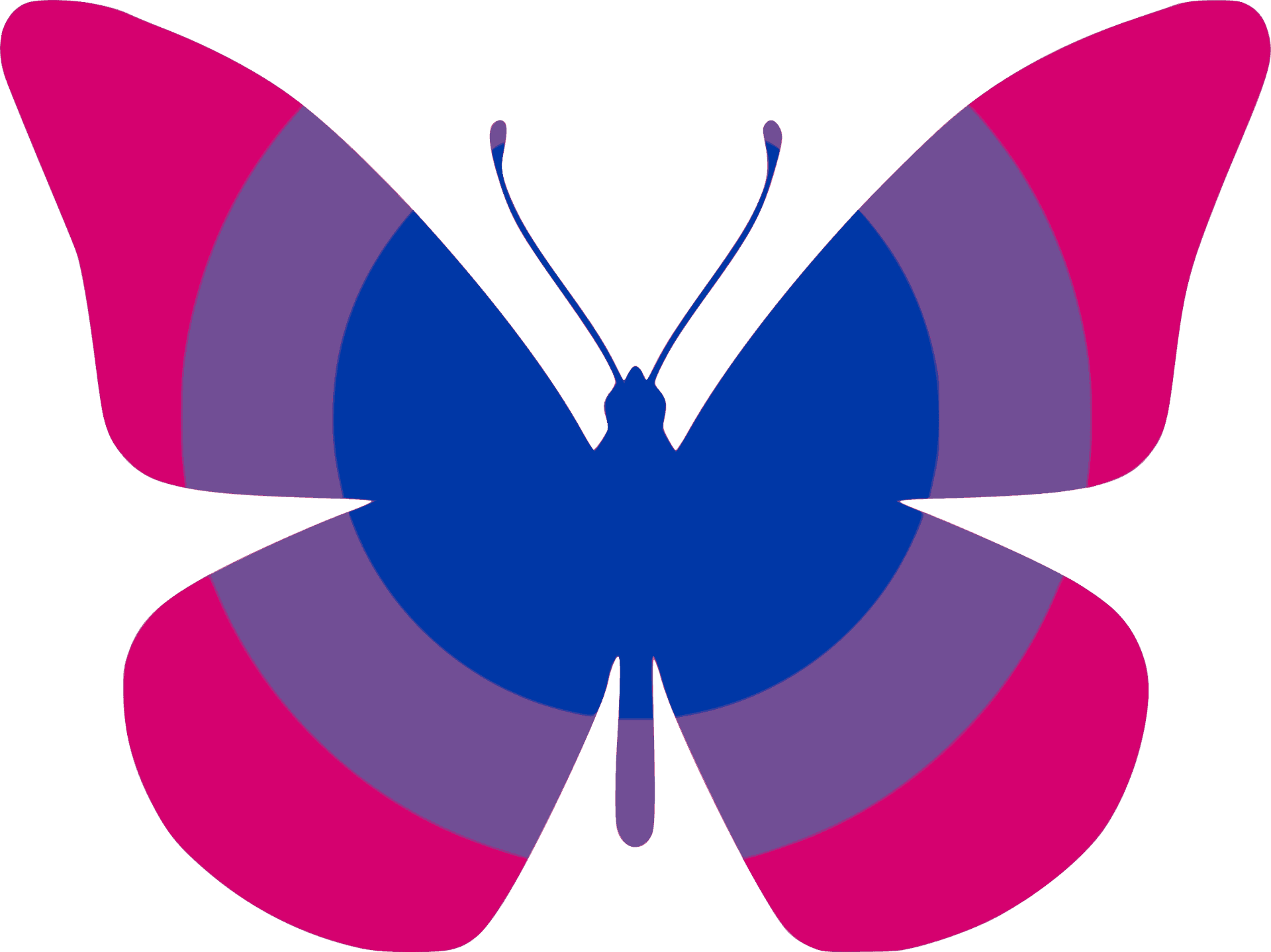 Download Bisexual Pride Butterfly | Wallpapers.com