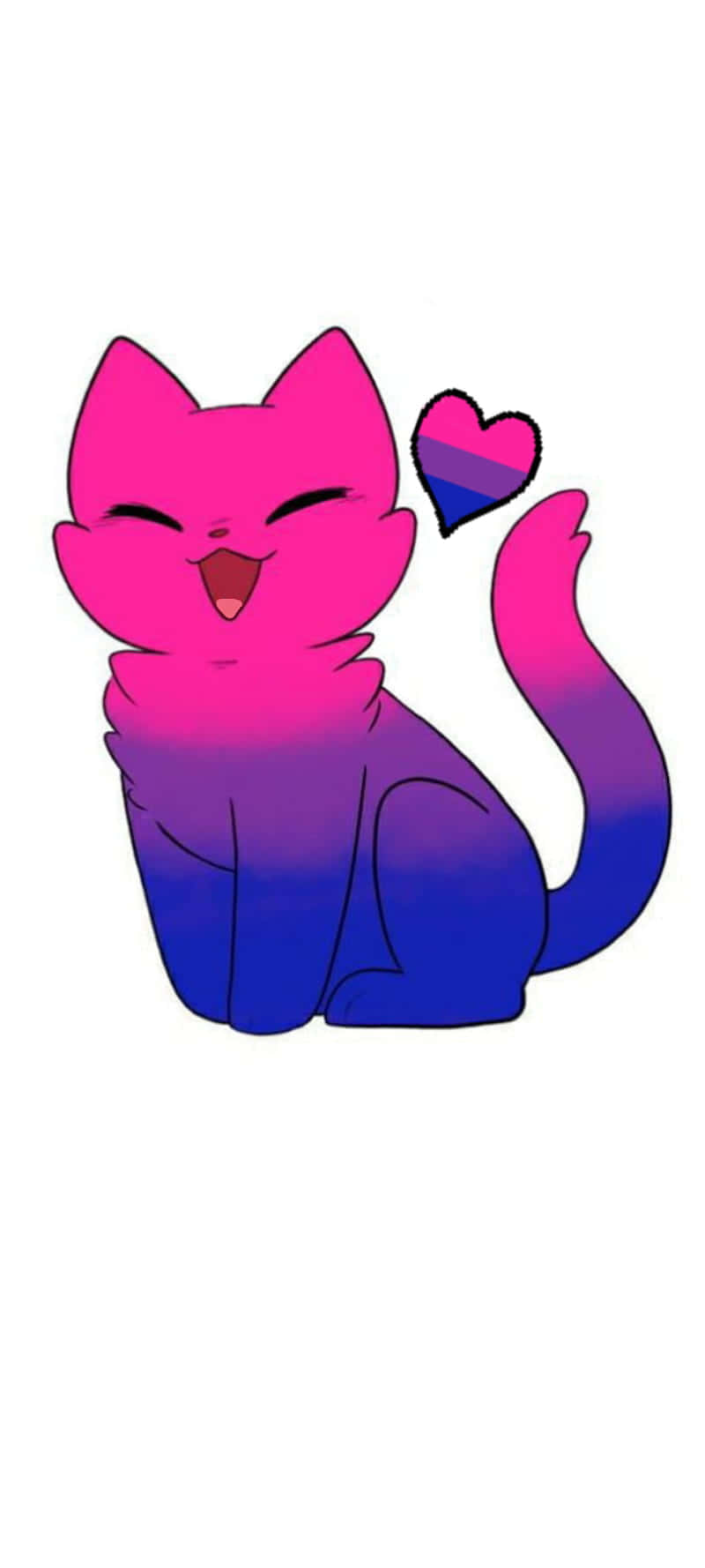 Bisexual Pride Cat Wallpaper