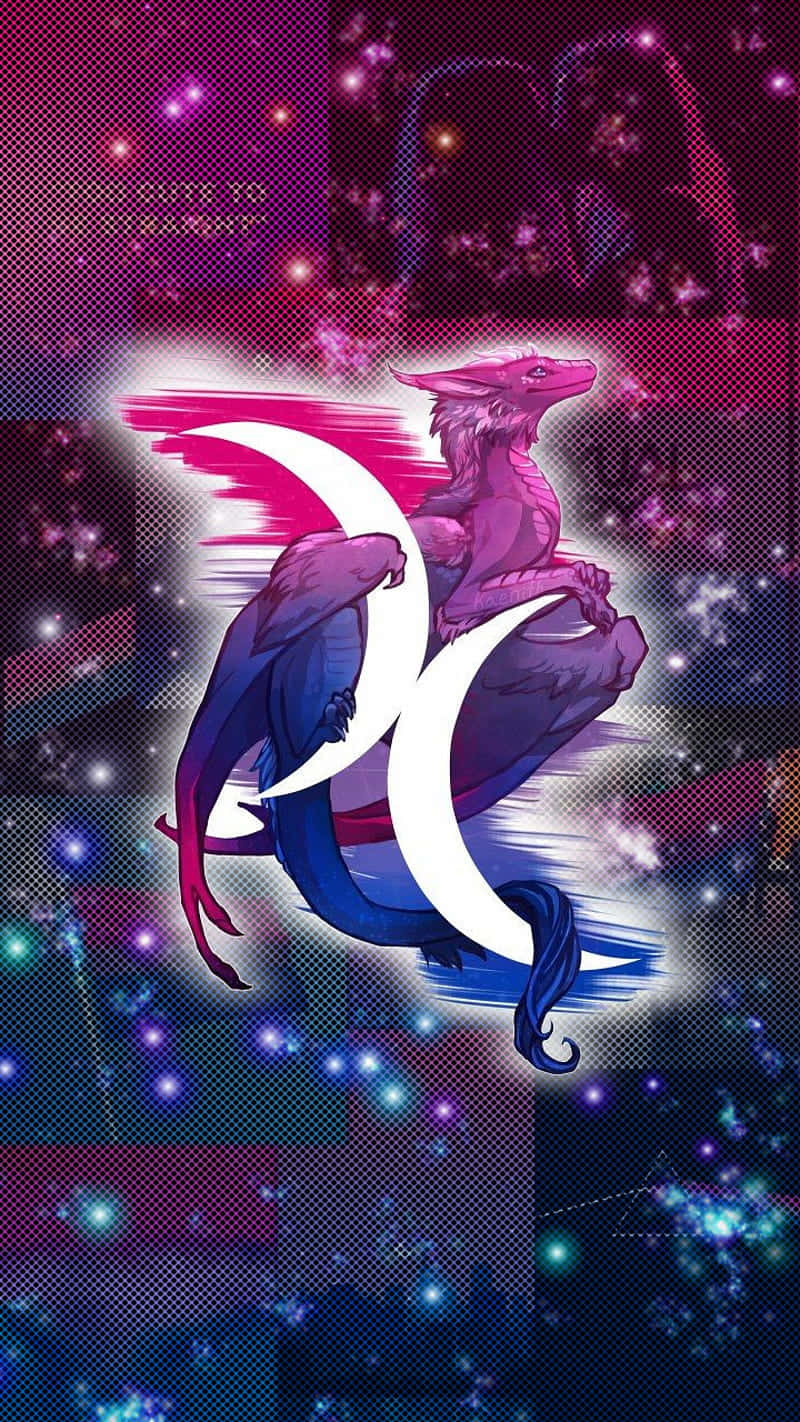 Bisexual Pride Dragon Art Wallpaper