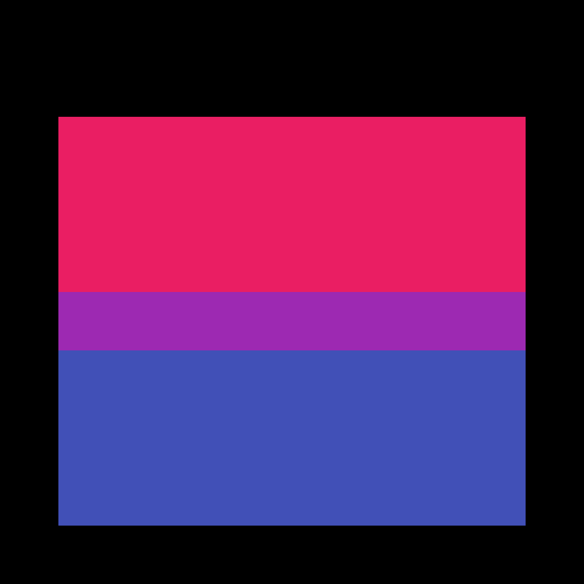 Bisexual Pride Flag Graphic PNG