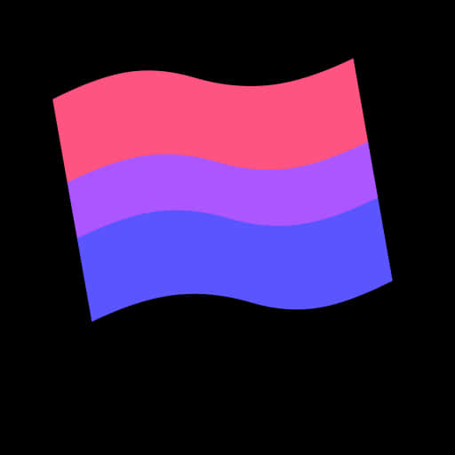 Bisexual Pride Flag Illustration PNG
