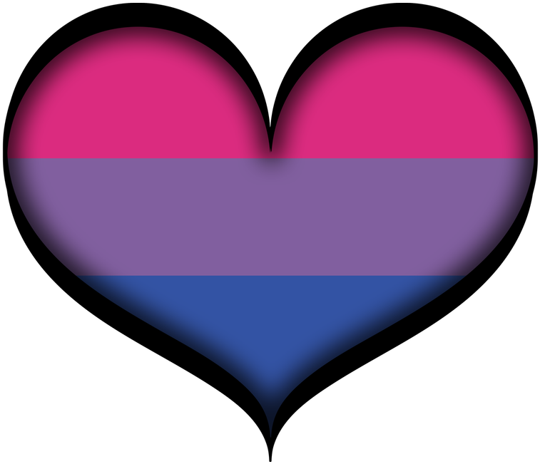 Bisexual Pride Heart PNG