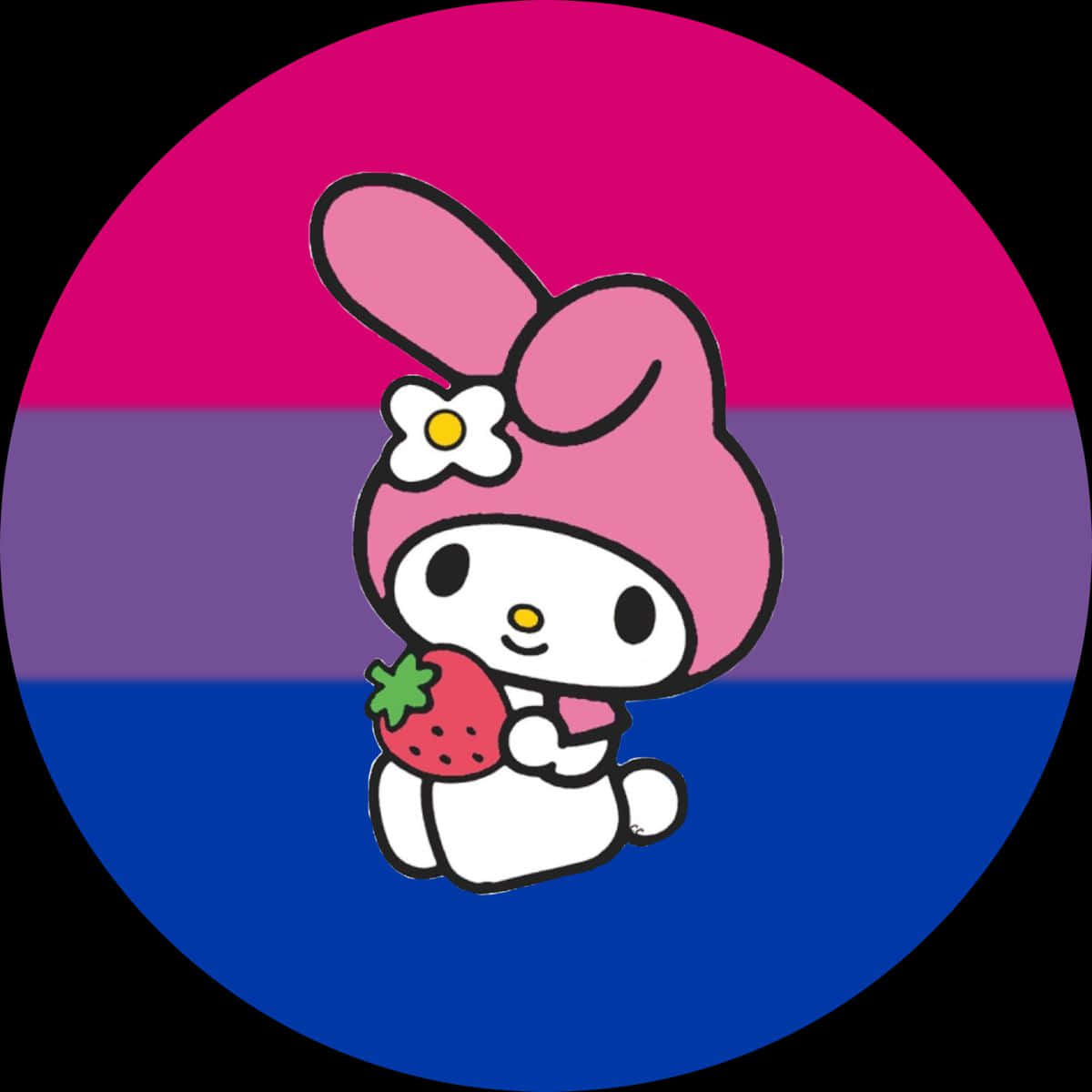 Bisexual Pride My Melody Wallpaper
