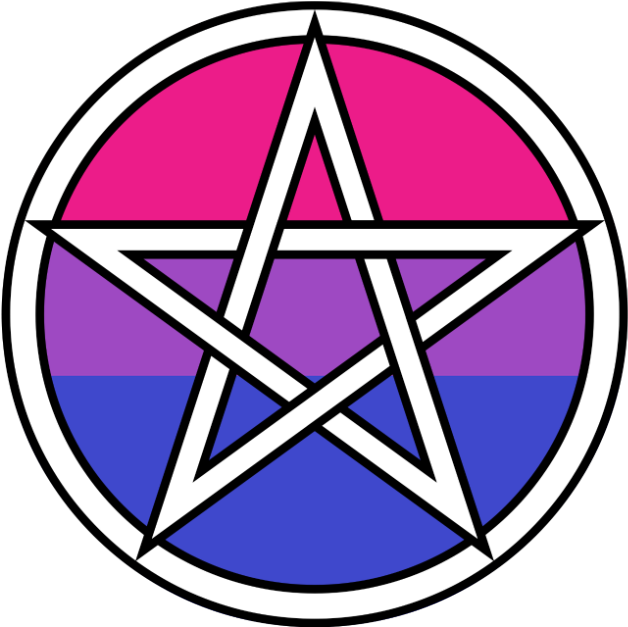 Bisexual Pride Pentagram PNG