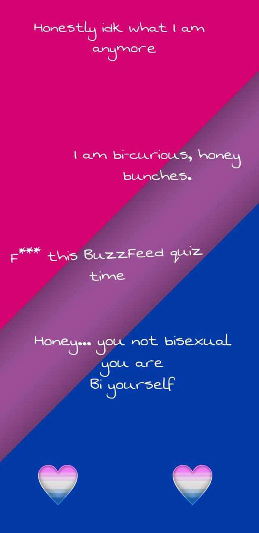 Bisexual Pride Quote Graphic Wallpaper