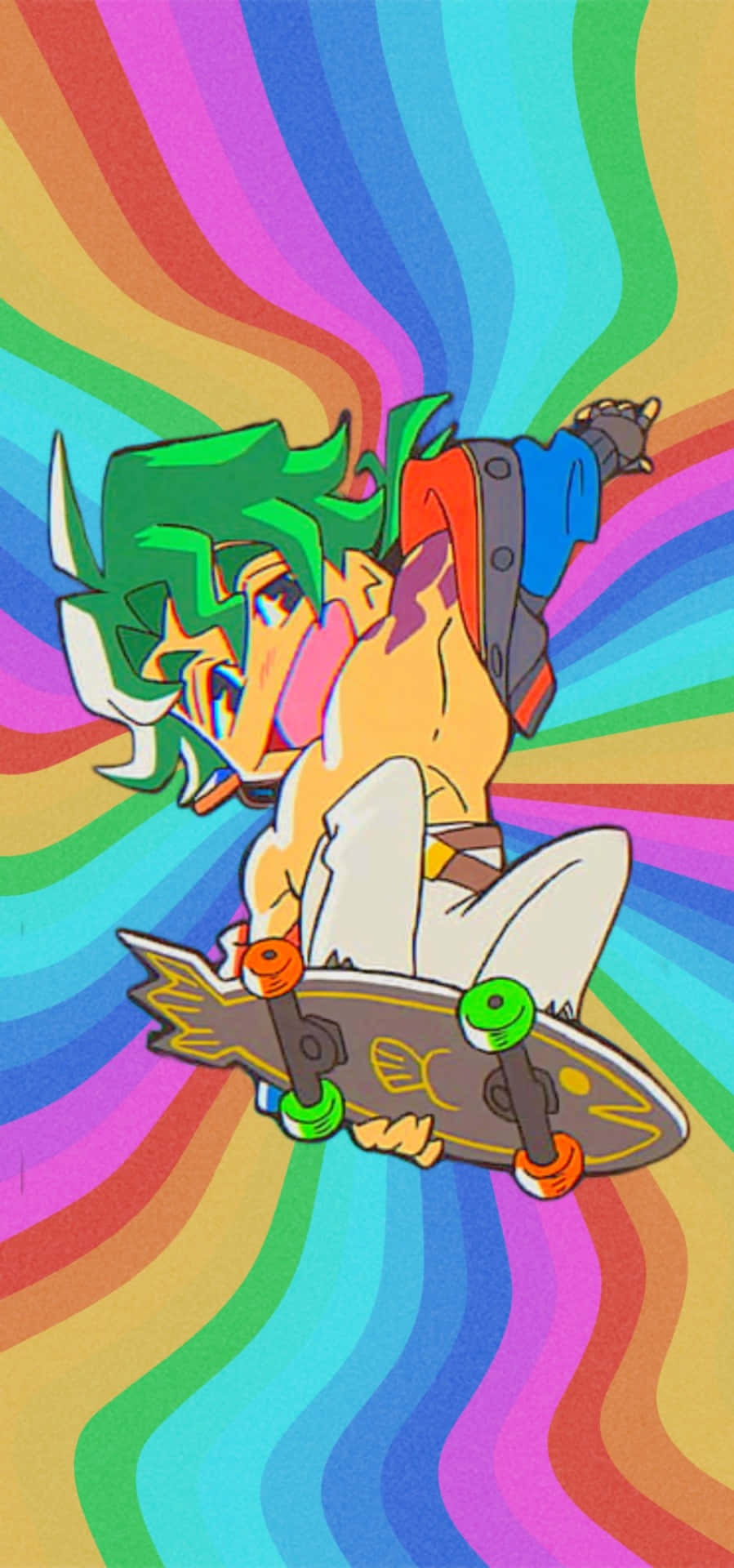 Bisexual Skateboarder Art Wallpaper