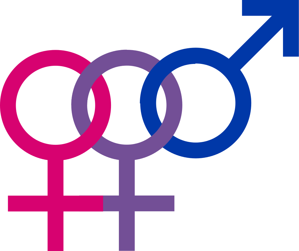 Bisexual Symbol Interlocking Gender Signs PNG
