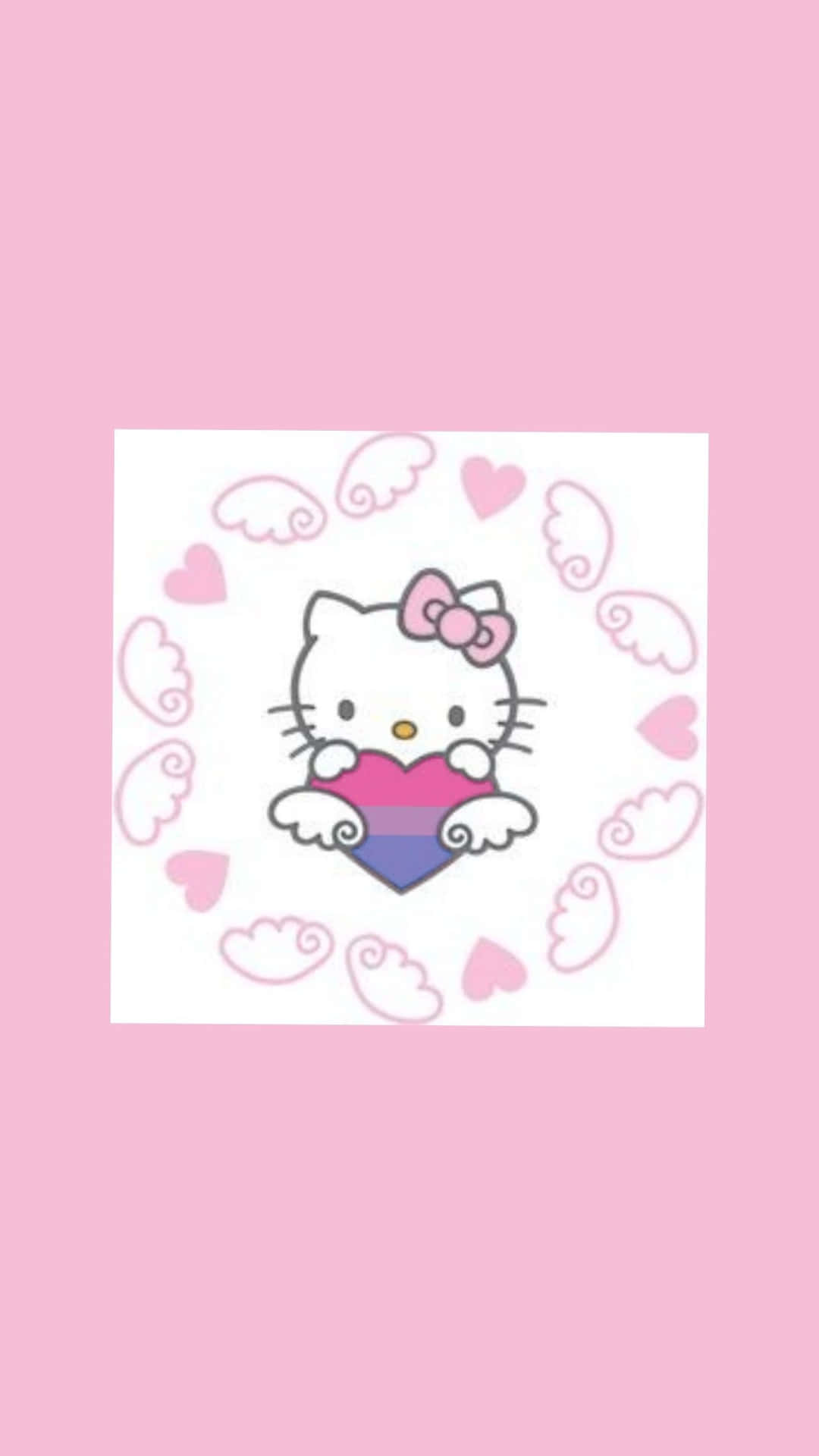 Bisexual Themed Hello Kitty Pfp Wallpaper