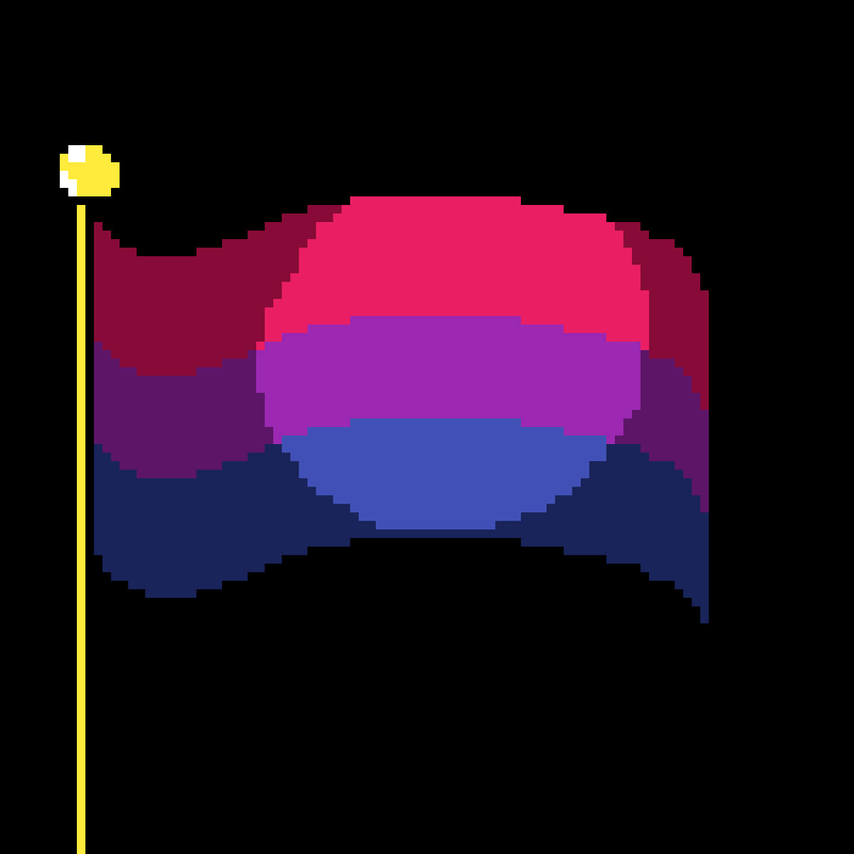 Bisexual_ Pride_ Flag_ Pixel_ Art PNG